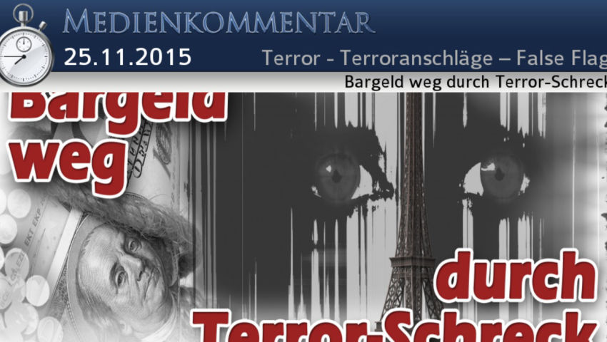 Bargeld weg durch Terror-Schreck