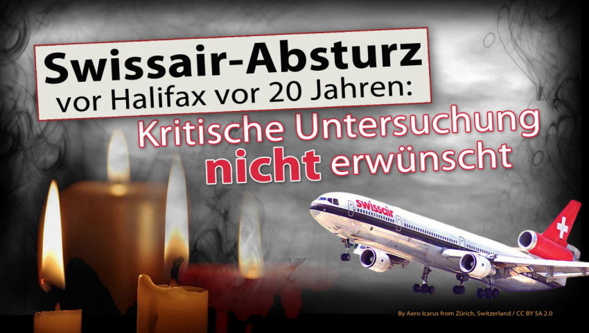 Swissair-Absturz vor Halifax vor 20 Jahren: Kritische Untersuchung nicht erwünscht