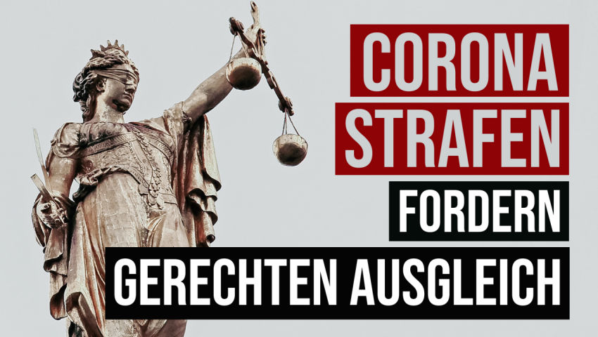 Corona-Strafen fordern gerechten Ausgleich