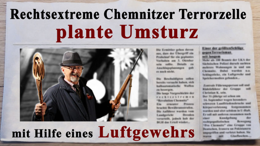 Rechtsextreme Chemnitzer Terrorzelle plante Umsturz mit Hilfe eines Luftgewehrs