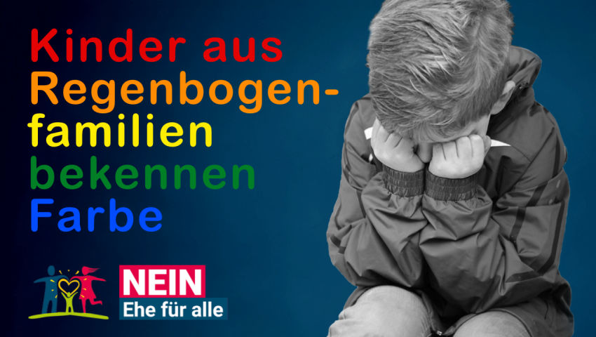 Kinder aus Regenbogenfamilien bekennen Farbe