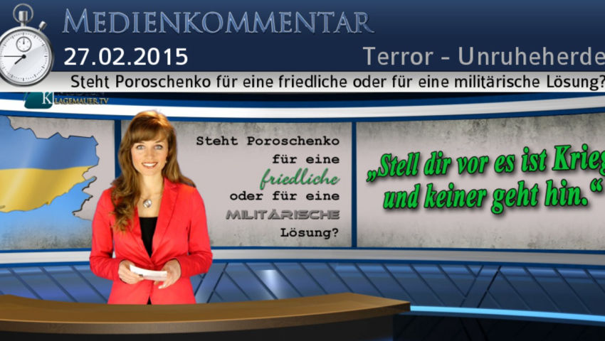 Steht Poroschenko für eine friedliche oder für eine militärische Lösung?