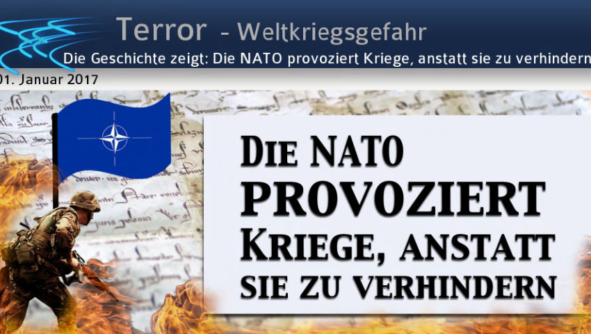 Die Geschichte zeigt: Die NATO provoziert Kriege, anstatt sie zu verhindern