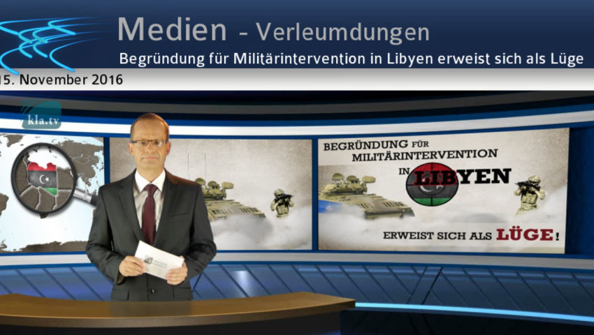 Begründung für Militärintervention in Libyen erweist sich als Lüge