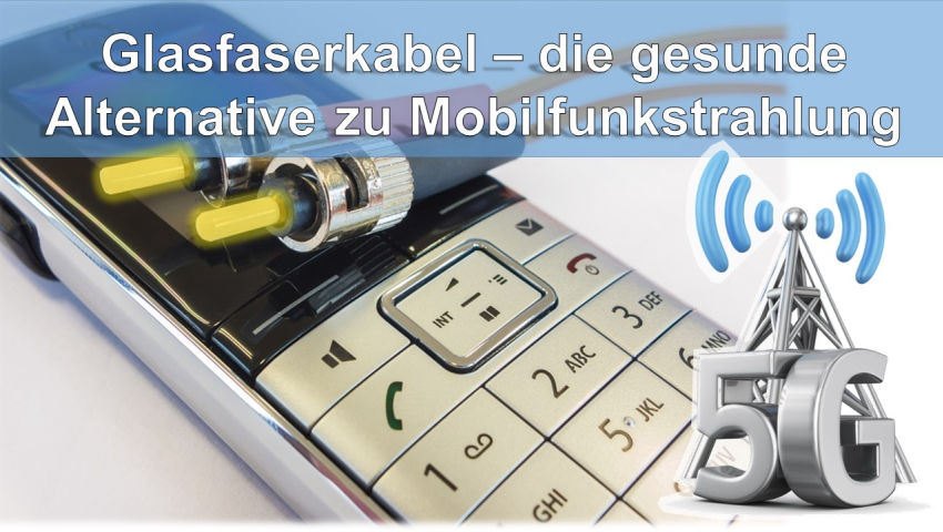 Glasfaserkabel – die gesunde Alternative zu Mobilfunkstrahlung