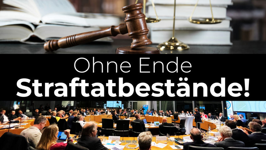 Corona-Symposium - Ohne Ende Straftatbestände