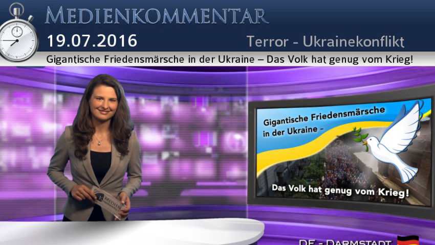 Gigantische Friedensmärsche in der Ukraine – Das Volk hat genug vom Krieg!