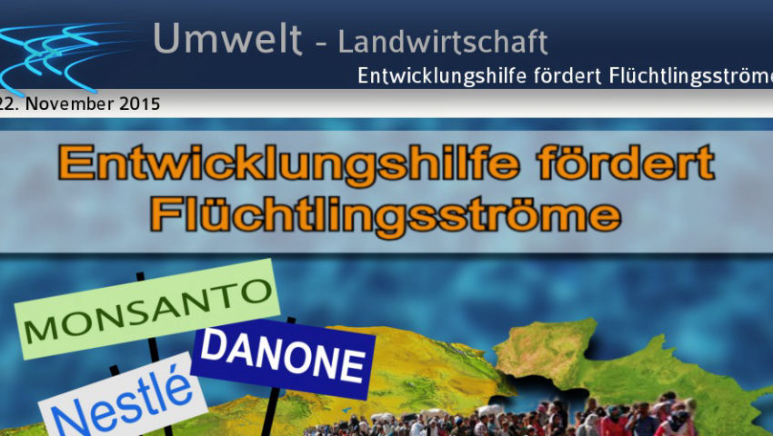 Entwicklungshilfe fördert Flüchtlingsströme