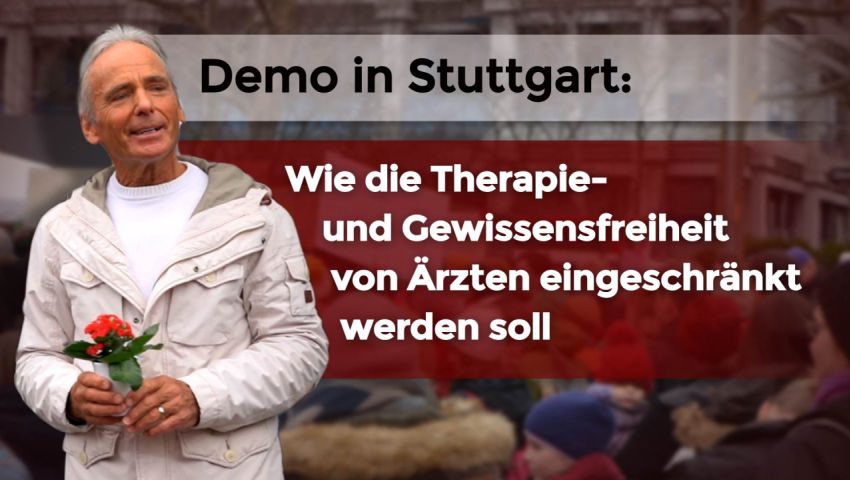 Demo in Stuttgart: Wie die Therapie- und Gewissensfreiheit von Ärzten eingeschränkt werden soll