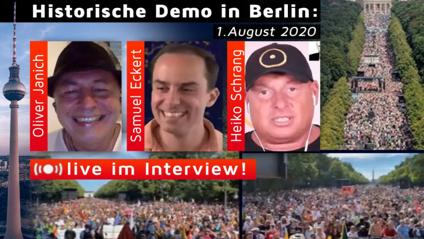 Historische Demo in Berlin: Heiko Schrang & Samuel Eckert live im Interview!