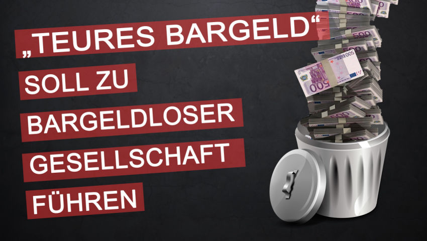 „Teures Bargeld“ soll zu bargeldloser Gesellschaft führen