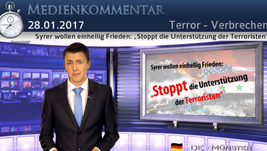 Syrer wollen einhellig Frieden: „Stoppt die Unterstützung der Terroristen“