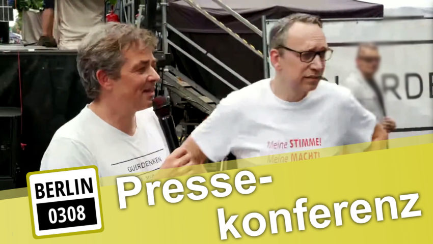 Pressekonferenz zur Demo Berlin: So wollten die Behörden die Demo verhindern