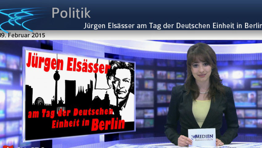 Jürgen Elsässer am Tag der Deutschen Einheit in Berlin