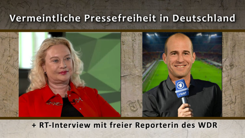 Vermeintliche Pressefreiheit in Deutschland (RT-Interview mit freier Reporterin des WDR)