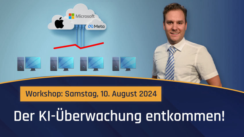 Aktion «AntiControl!» – Wir helfen Ihnen, der KI-Überwachung zu entkommen! Workshop: Samstag, 10. Au