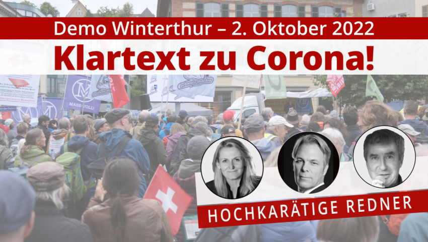 Demo Winterthur: Hochkarätige Redner – aktueller Klartext zu Corona! mit Dr. Heiko Schöning, Dr. Ast