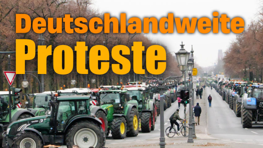 Deutschlandweite Proteste – Unzufriedenheit und Wut nicht nur unter Bauern