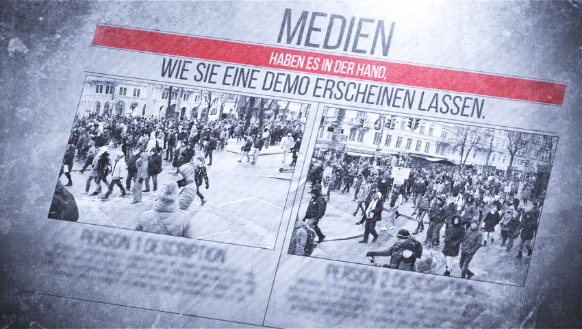 Medien haben es in der Hand, wie sie eine Demo erscheinen lassen