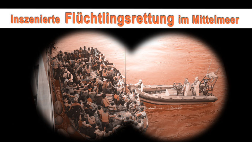 Inszenierte Flüchtlingsrettung im Mittelmeer