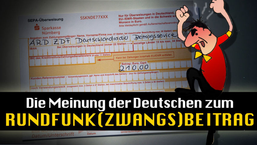 Die Meinung der Deutschen zum Rundfunk(zwangs)beitrag