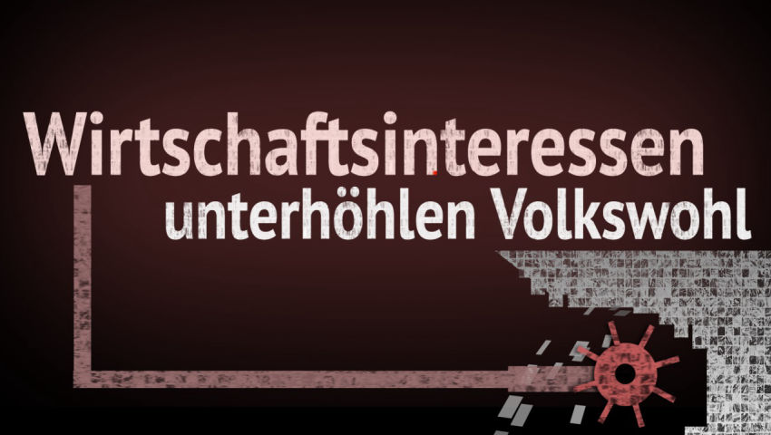 Wirtschaftsinteressen unterhöhlen Volkswohl