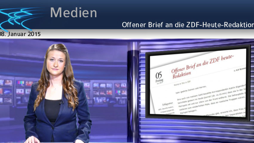 Offener Brief an die ZDF-Heute-Redaktion