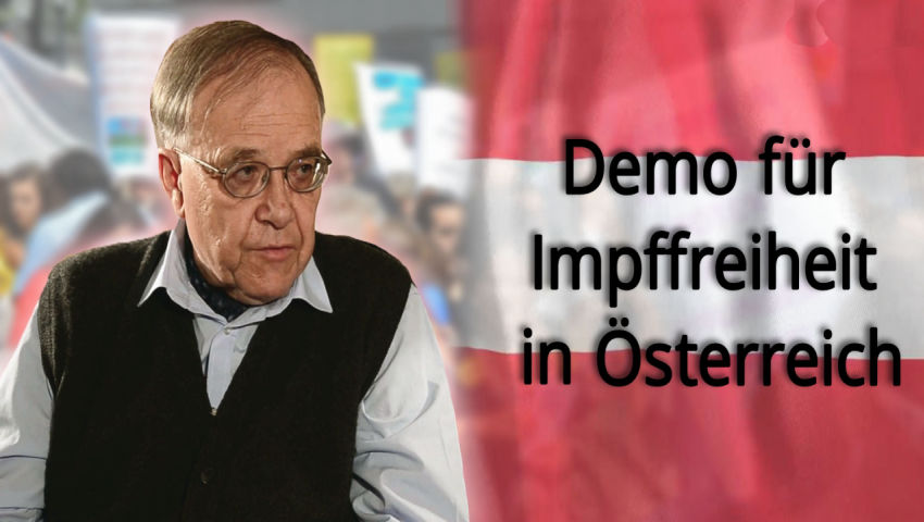 Demo für Impffreiheit in Österreich