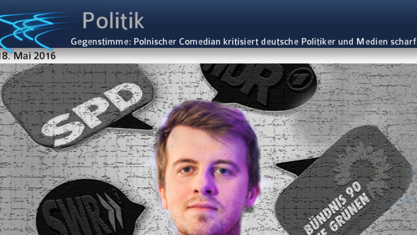 Gegenstimme: Polnischer Comedian kritisiert deutsche Politiker und Medien scharf