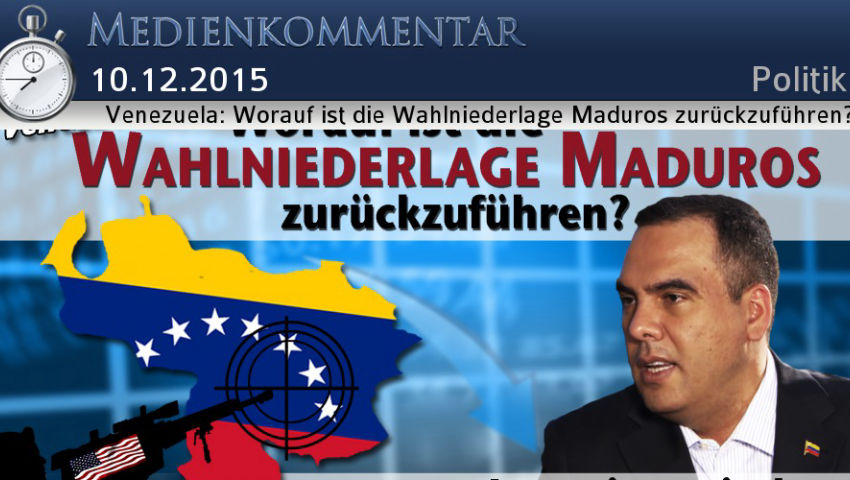 Venezuela: Worauf ist die Wahlniederlage Maduros zurückzuführen?