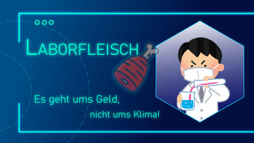 Laborfleisch – es geht ums Geld, nicht ums Klima!