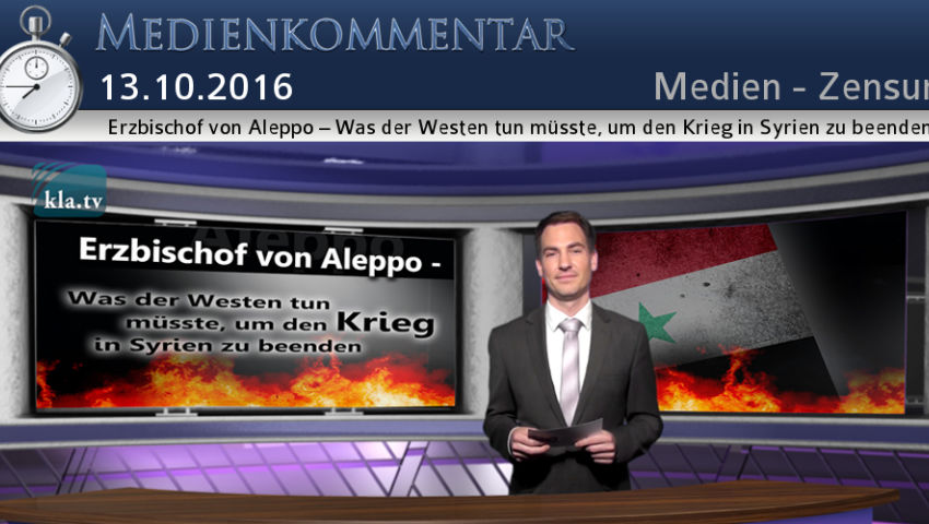 Erzbischof von Aleppo – Was der Westen tun müsste, um den Krieg in Syrien zu beenden