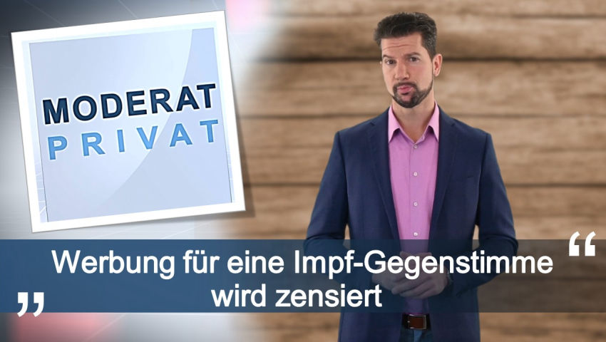 Werbung für eine Impf-Gegenstimme wird zensiert