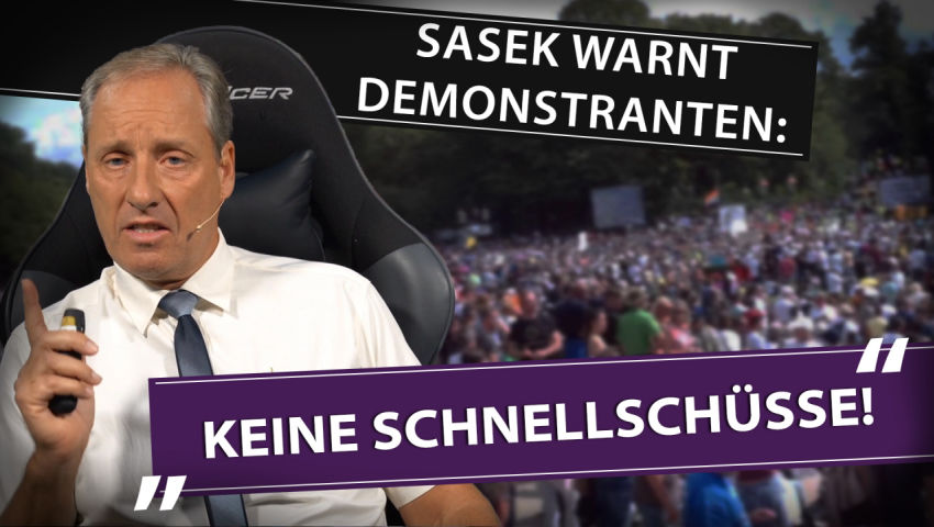 Sasek warnt Demonstranten: „Keine Schnellschüsse!“