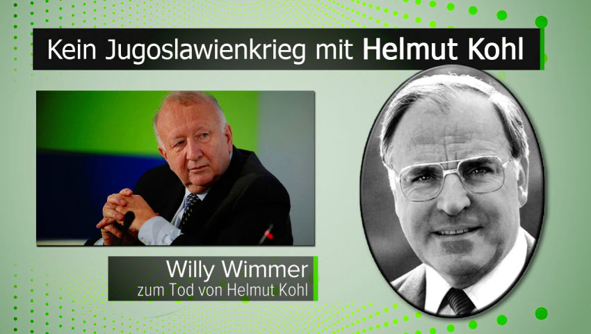 Kein Jugoslawienkrieg mit Helmut Kohl – Willy Wimmer zum Tod des deutschen Altkanzlers