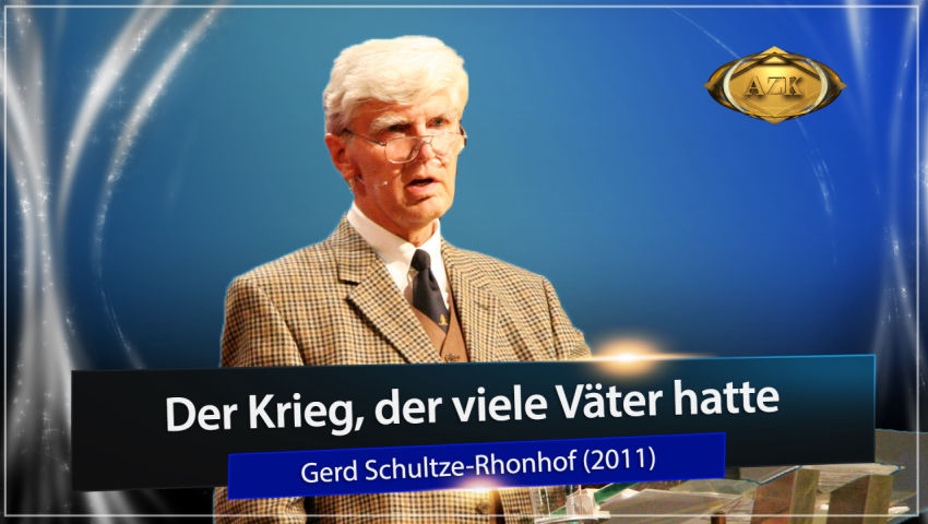 „Der Krieg der viele Väter hatte“ - Vortrag von Gerd Schultze-Rhonhof an der 7. AZK - 29.10.2011