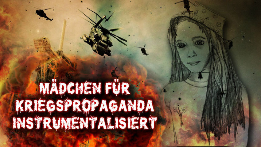 Mädchen für Kriegspropaganda instrumentalisiert