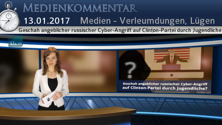 Geschah angeblicher russischer Cyber-Angriff auf Clinton-Partei durch Jugendliche?