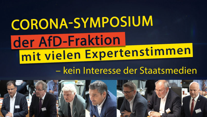 Corona-Symposium der AfD-Fraktion mit vielen Expertenstimmen – kein Interesse der Staatsmedien