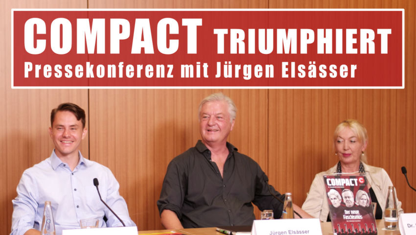 Pressekonferenz mit Jürgen Elsässer: Compact triumphiert über Nancy Faeser