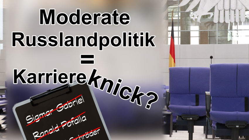 Deutschland: Moderate Russlandpolitik = Karriereknick?