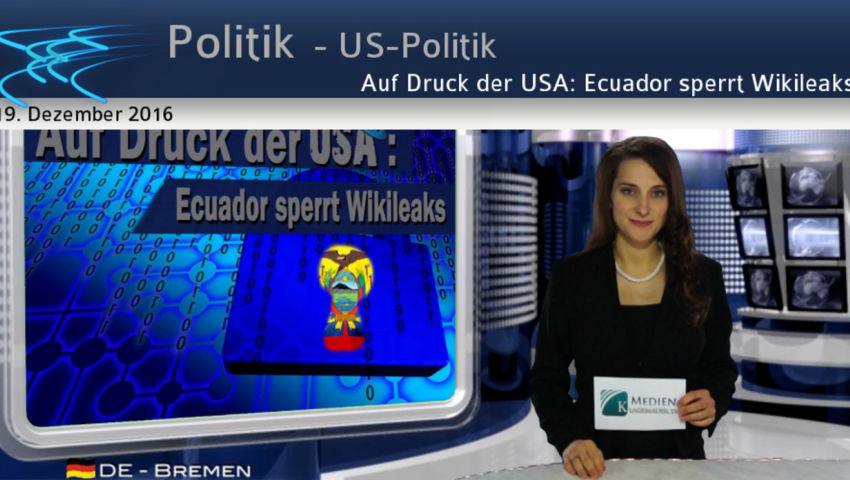 Auf Druck der USA: Ecuador sperrt Wikileaks