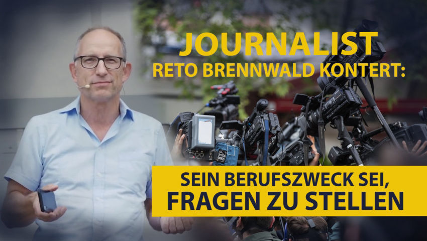 Journalist Reto Brennwald kontert: Sein Berufszweck sei Fragen zu stellen