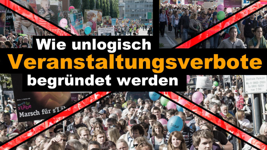 Wie unlogisch Veranstaltungsverbote begründet werden