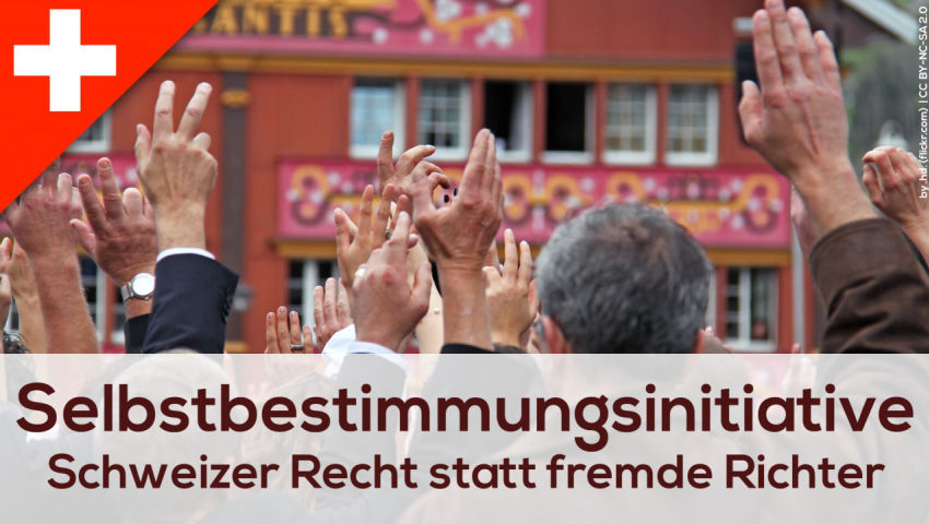 'Selbstbestimmungsinitiative: Schweizer Recht statt fremde Richter' (Abstimmung vom 25.11.2018)