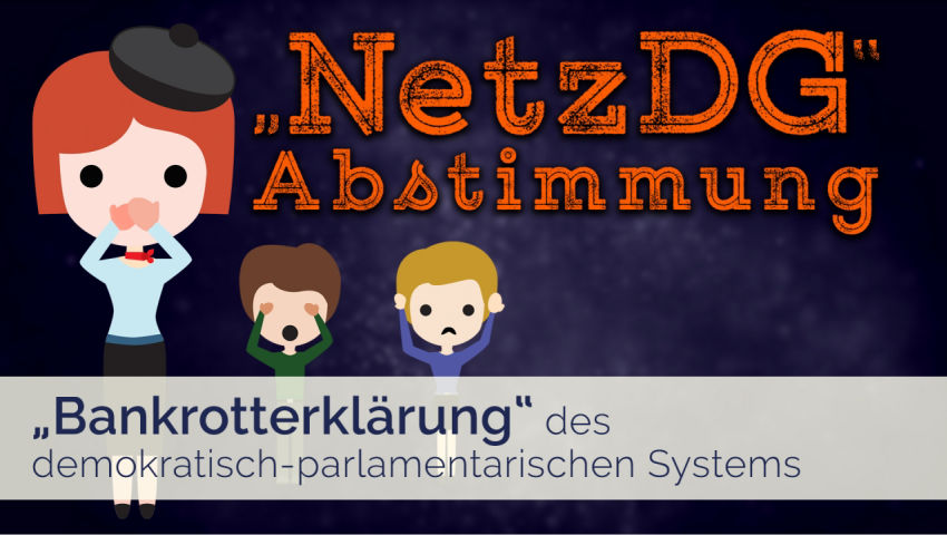 „NetzDG“-Abstimmung: „Bankrotterklärung“ des demokratisch-parlamentarischen Systems