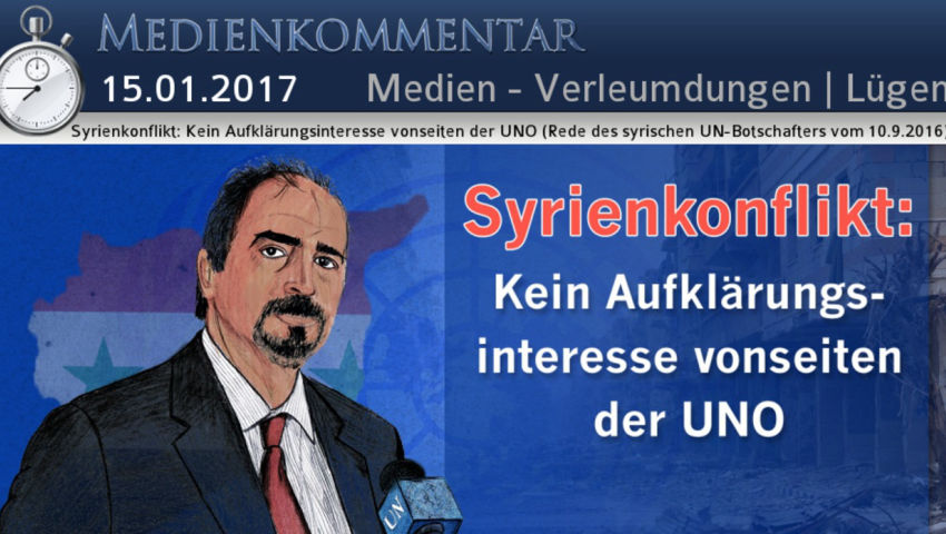 Syrienkonflikt: Kein Aufklärungsinteresse vonseiten der UNO (Rede des syrischen UN-Botschafters vom 