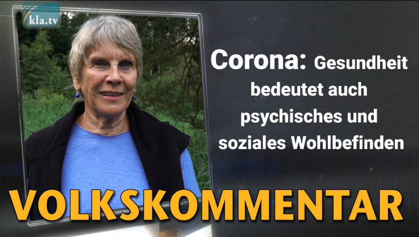 Corona: Gesundheit bedeutet auch psychisches und soziales Wohlbefinden