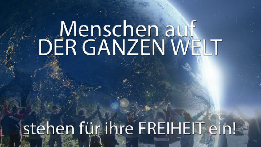 Menschen auf der ganzen Welt stehen für ihre Freiheit ein!