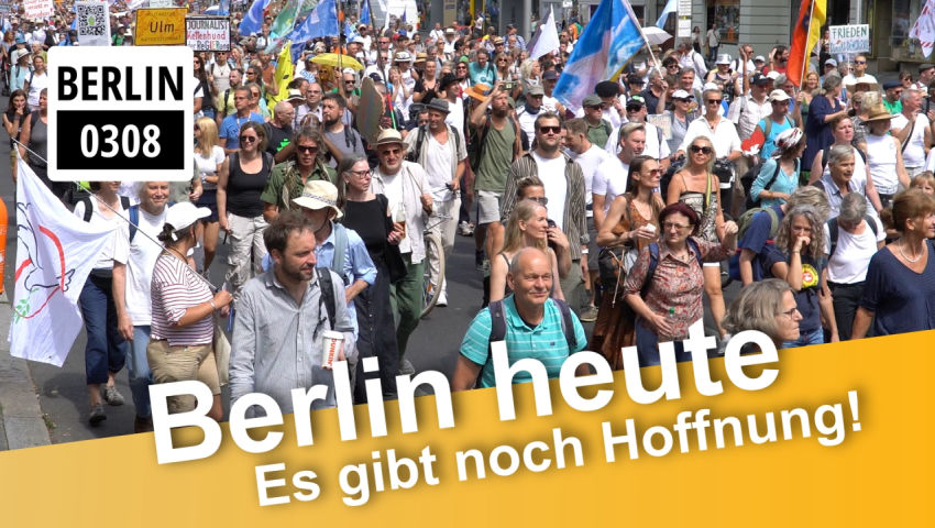 Demo Berlin - Ein lebendiges Symbol der Hoffnung und des Neuanfangs geht hinaus in alle Welt